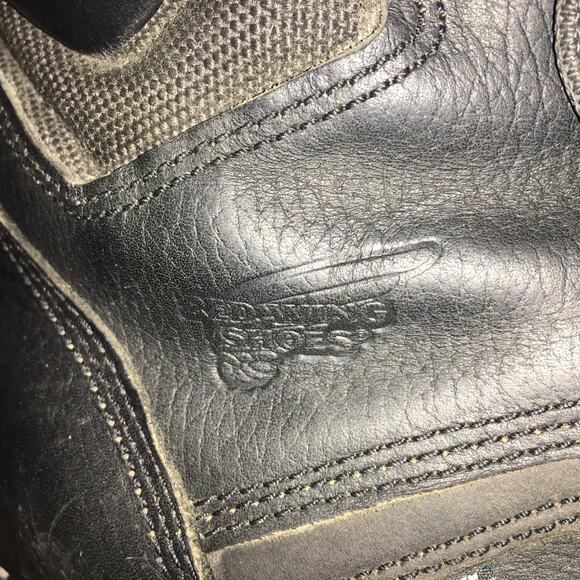 Red Wing Shoes 923 EH Soft Toe 6" Work Boot Mens Size 15 Black Leather Dynaforce - Picture 11 of 12